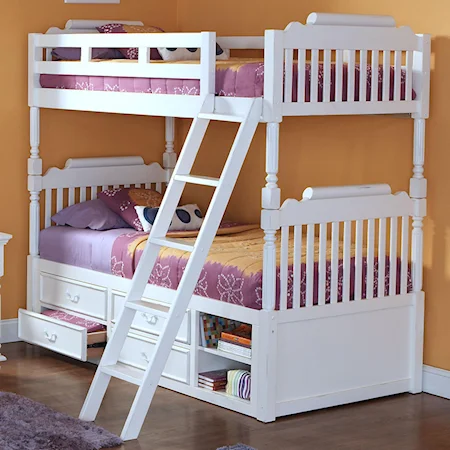 Decorative Bunk Bed with Storage for Compact Rooms
